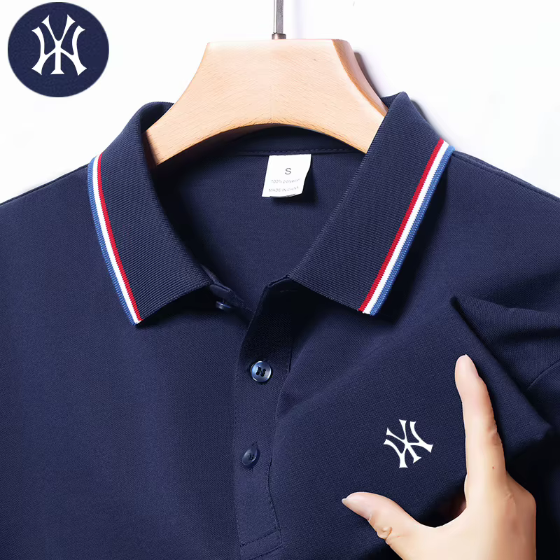 Polo pour homme avec logo brodé exquis sur la poitrine