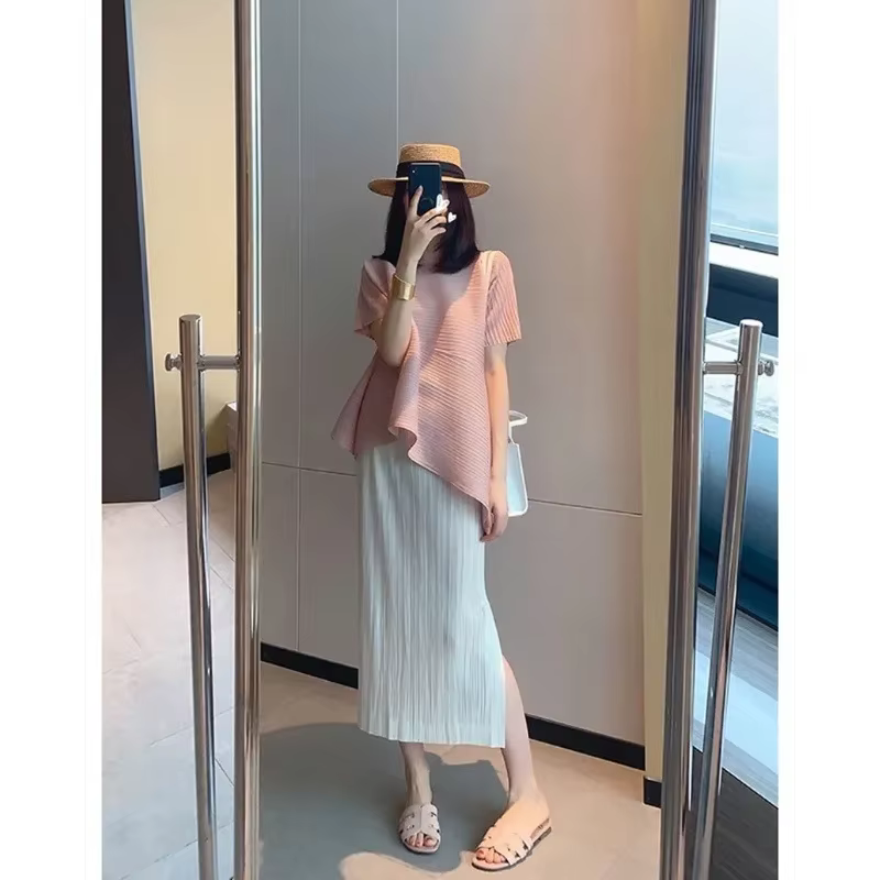 T-shirt ample à manches courtes pour femme