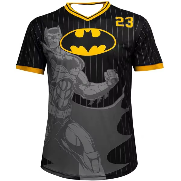 T-shirt style maillot de football américain DC Batman pour adultes et enfants