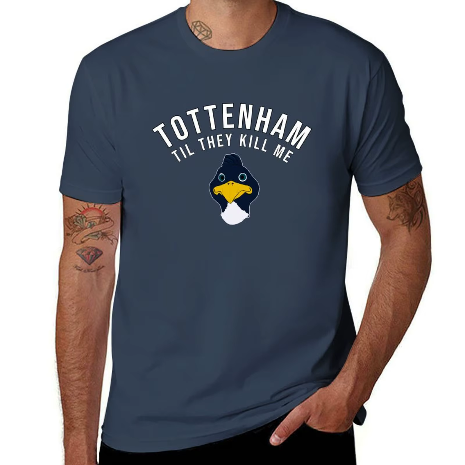 Tottenham Til They Kill Me T-Shirt coton t-shirts de haute qualité imprimé