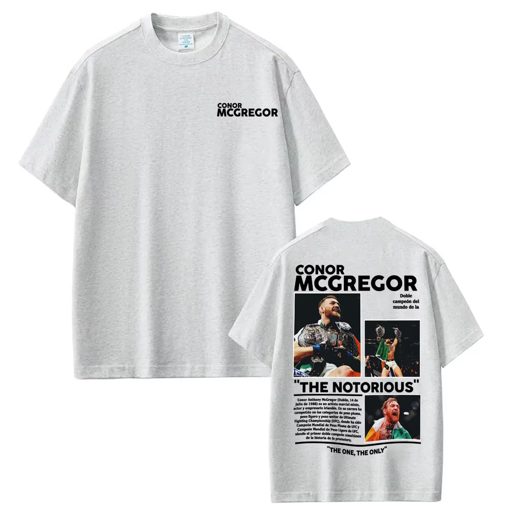 Conor Mcgregor The Notorious Merch T-shirts Vêtements pour hommes Harajuku Cool High Street