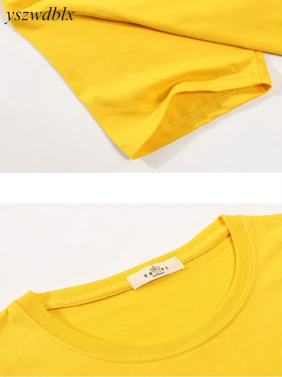 T-shirts YSZWDBLX pour femmes – Nouveauté été 2026 – Hauts décontractés à col rond en coton à manches courtes – Rouge