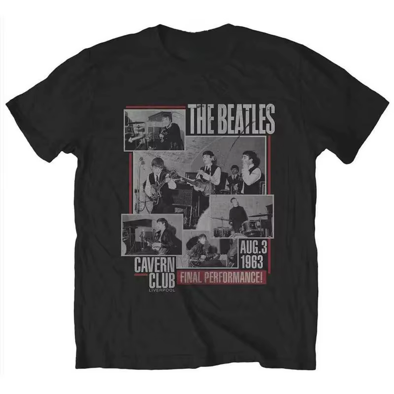 T-shirt décontracté The Beatles 1962 The Cavern Club pour hommes et femmes