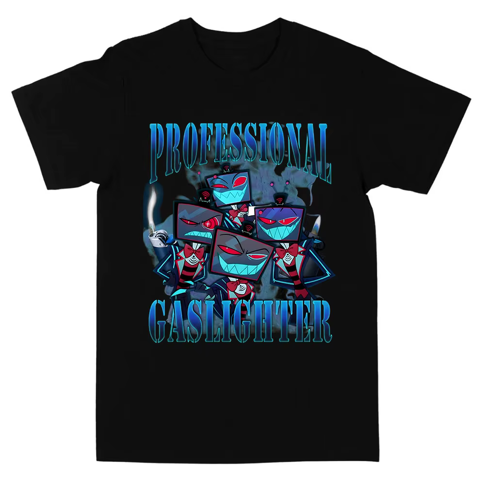 Helluva Boss Hazbinhotel VOX T-shirt imprimé Hip Hop unisexe Streetwear à manches courtes en vrac mâle coton t-shirts