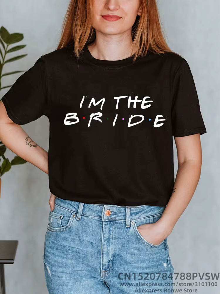 T-shirt "I'm The Bride Team" pour femme