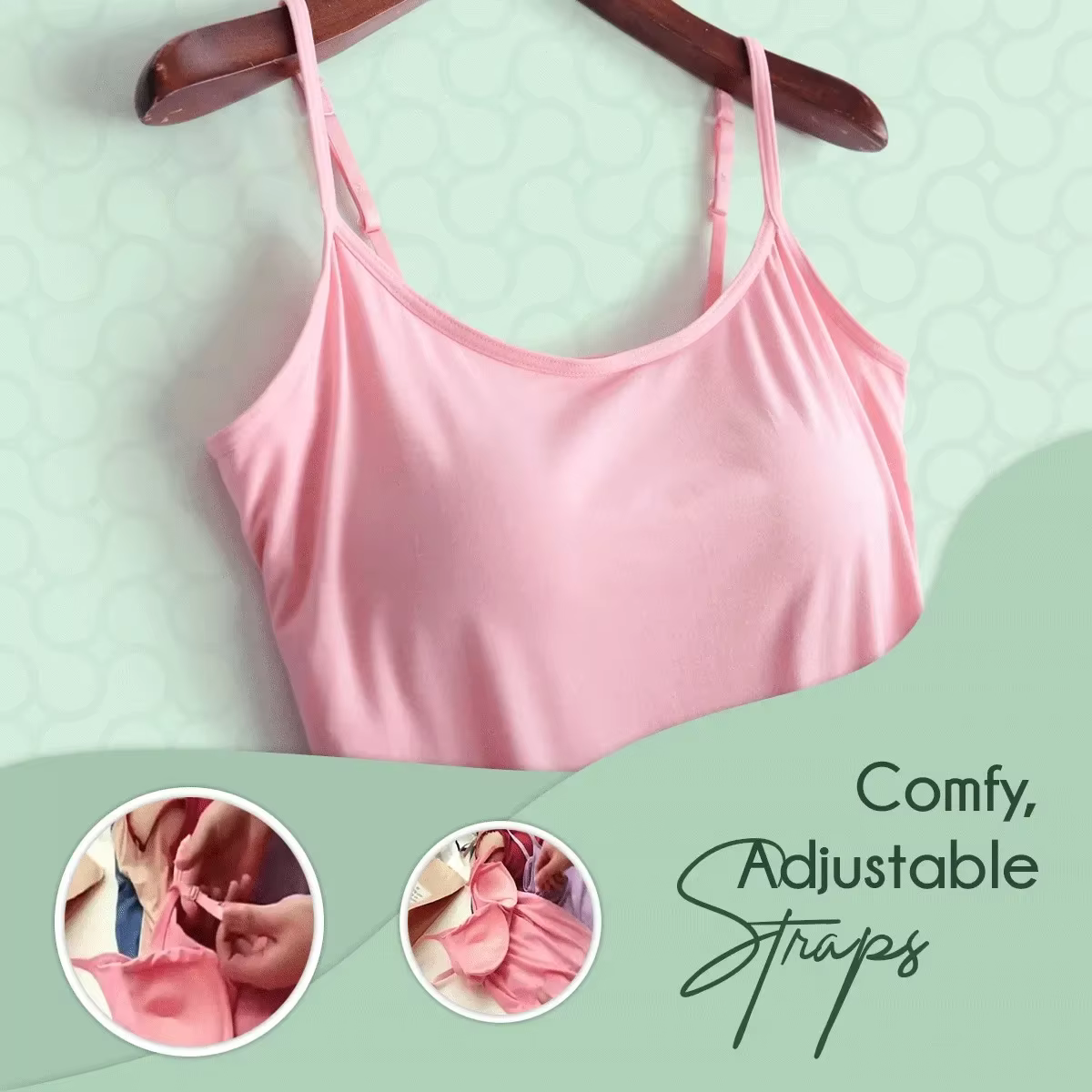 Camisole astronomique avec soutien-gorge rembourré intégré pour femme