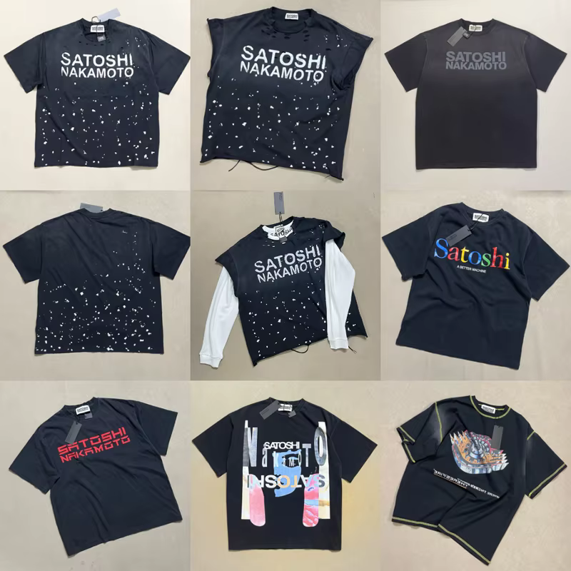 T-shirt d'été de haute qualité Satoshi Nakamoto