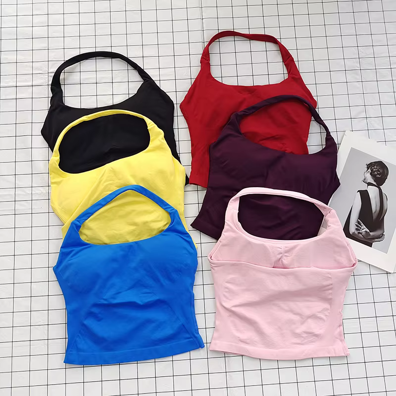 Bralette dos nu à col carré pour femmes