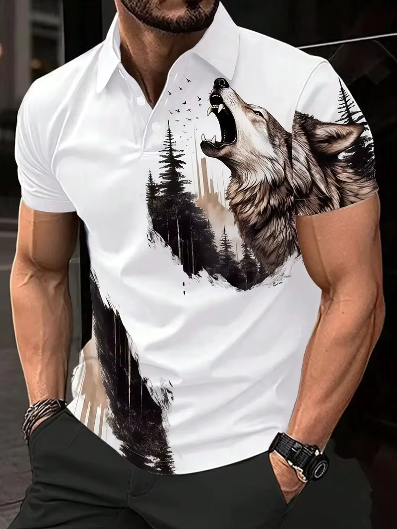 Polo à manches courtes pour hommes