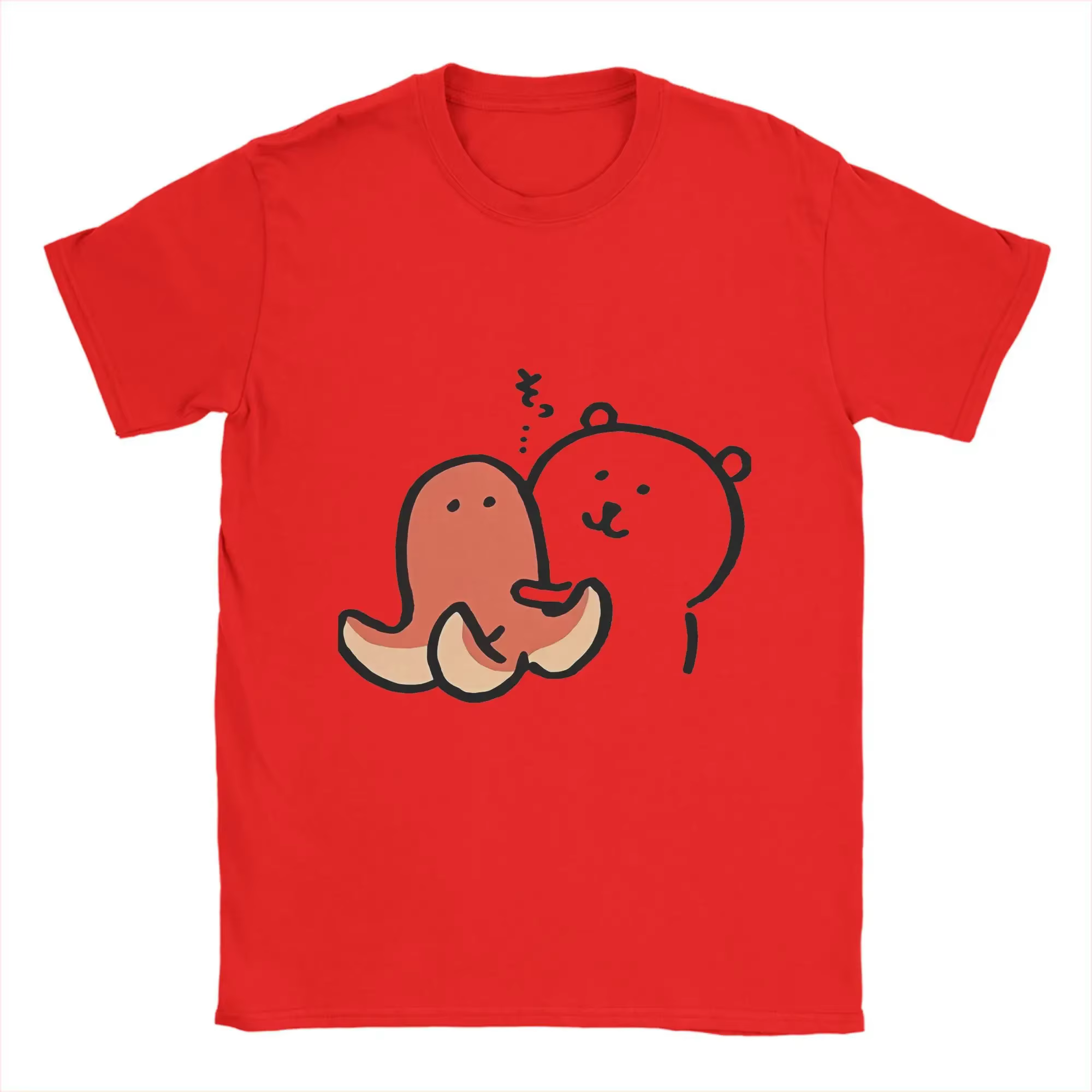 Blague ours imprimé t-shirt pour femmes été Vintage t-shirts col rond Hip Hop