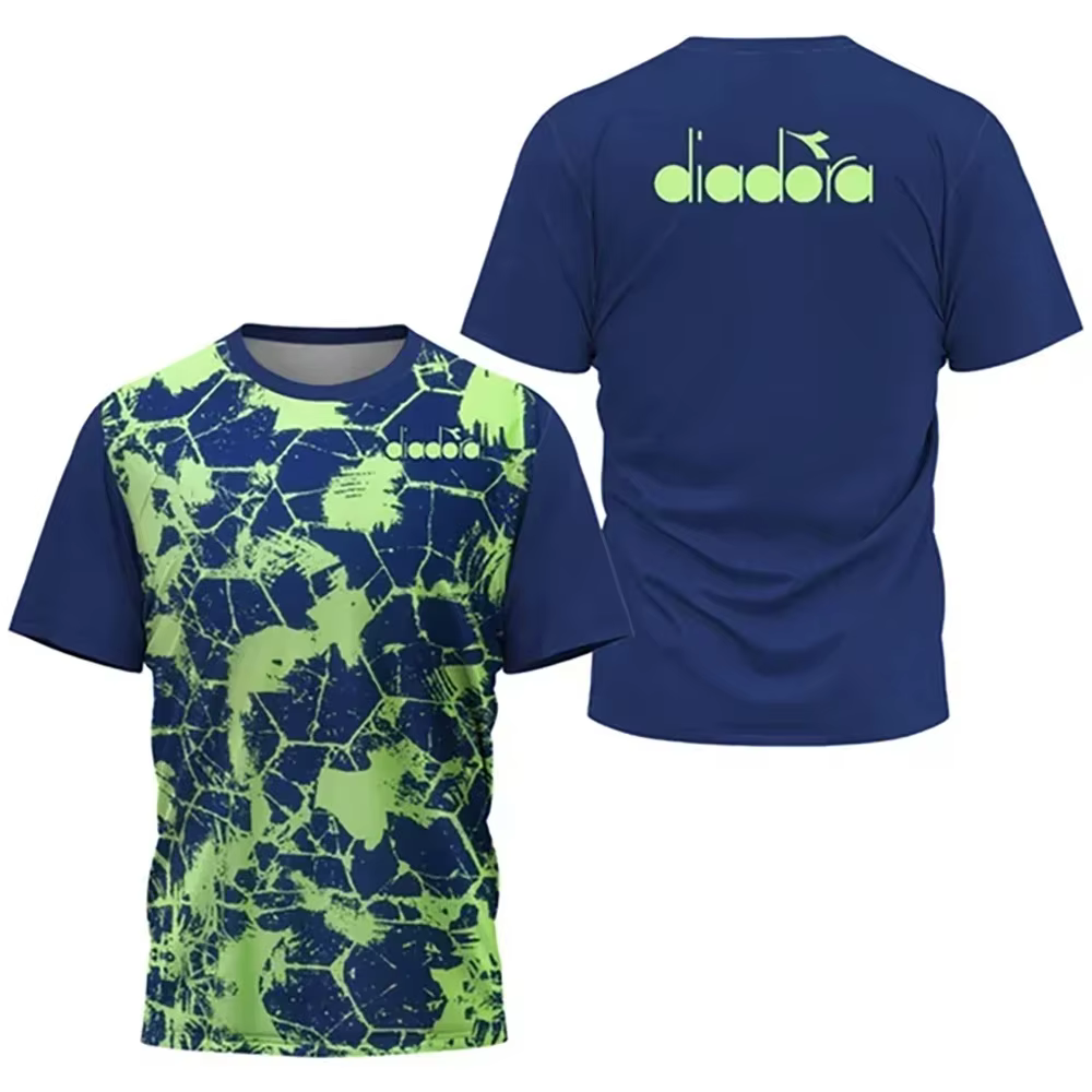 T-shirt à col rond et manches courtes Diadora