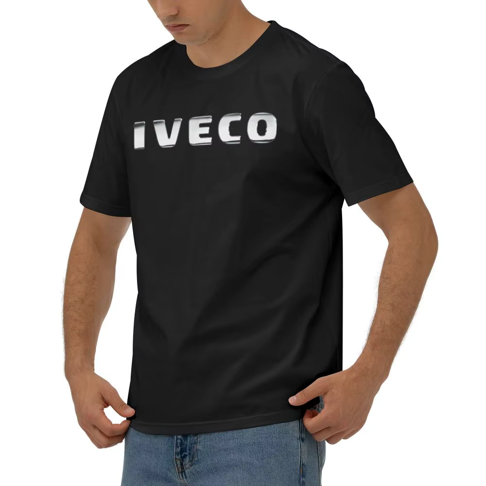 T-shirt à manches courtes en coton imprimé pour hommes