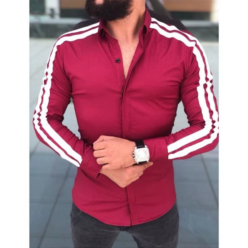 Chemise Slim Fit à manches longues pour hommes