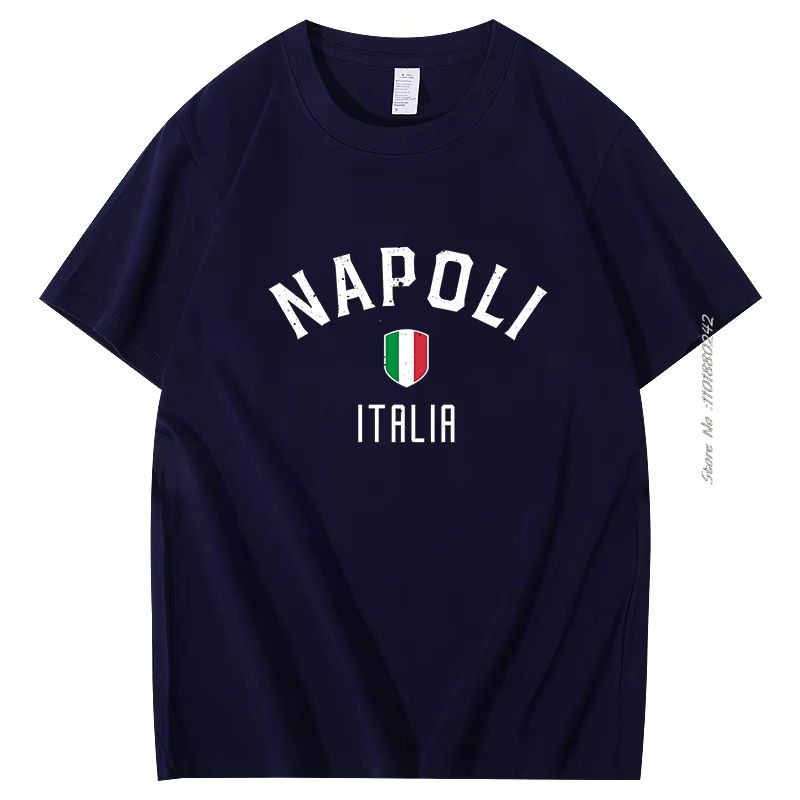 Napoli Campioni D'italia T-Shirt personnalisé unisexe graphique T-Shirts à manches courtes