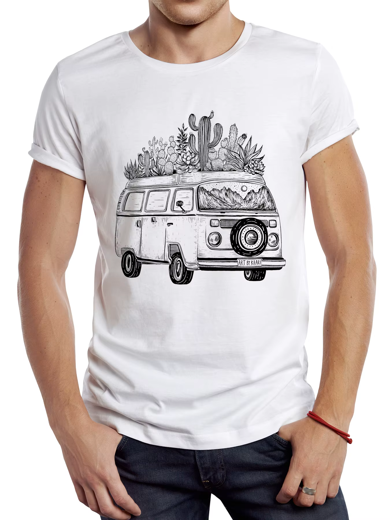 T-shirt graphique vintage pour homme