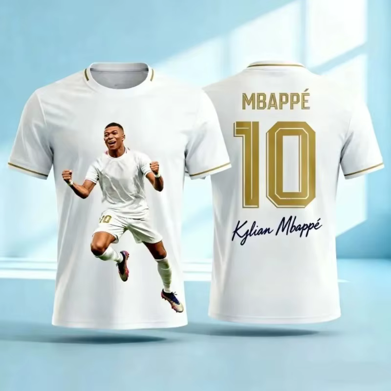 T-shirt de football Mbappé N°7 pour homme