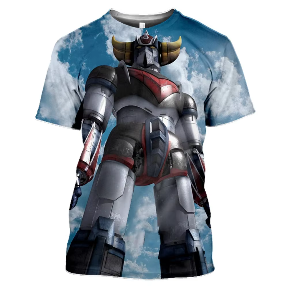 Nouveau Anime Goldorak T-Shirts UFO Robot Grendizer impression 3D hommes femmes manches courtes t-shirt Harajuku Y2k