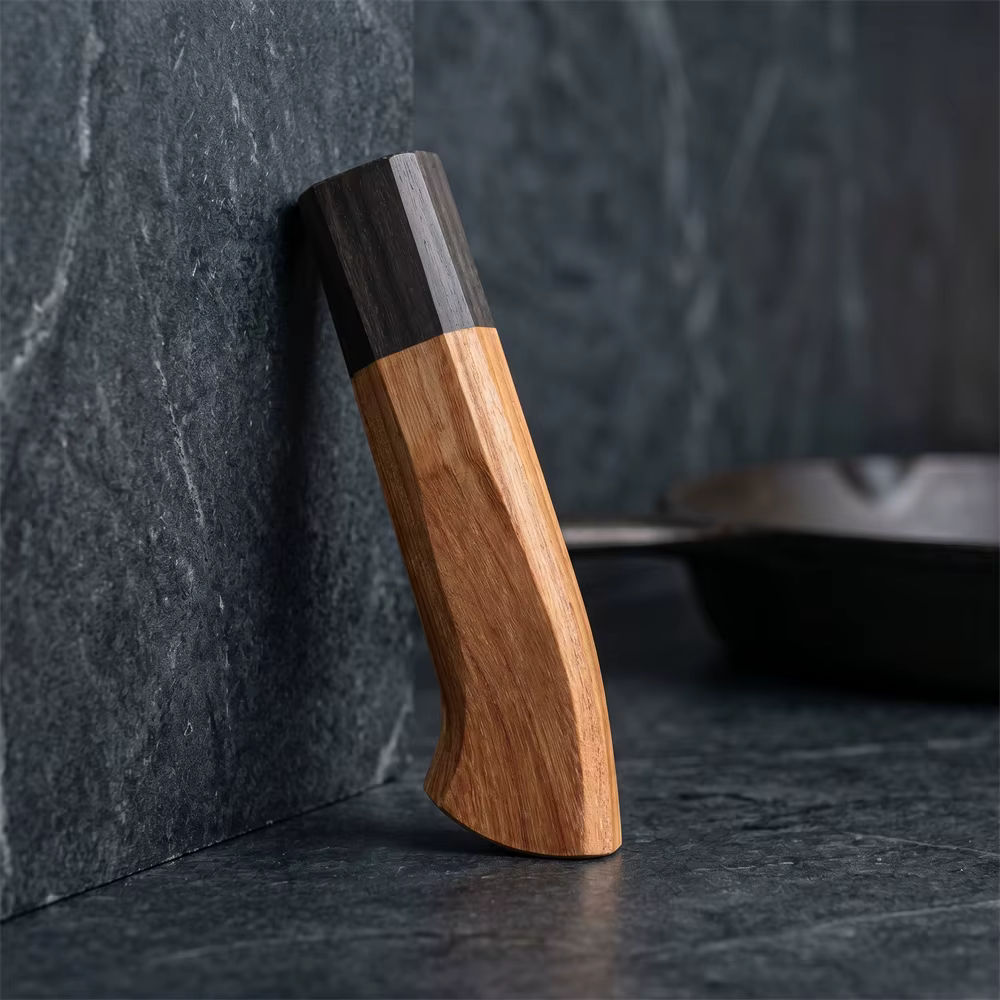 1 pièce de manche de couteau octogonal en bois d'ébène et Kibao rouge, longueur 115 mm, accessoire de bricolage pour couteau de cuisine de style japonais pour sashimi
