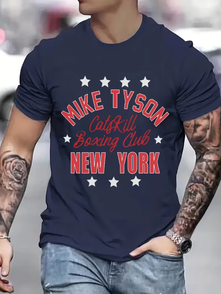 T-shirt imprimé boxe homme musclé