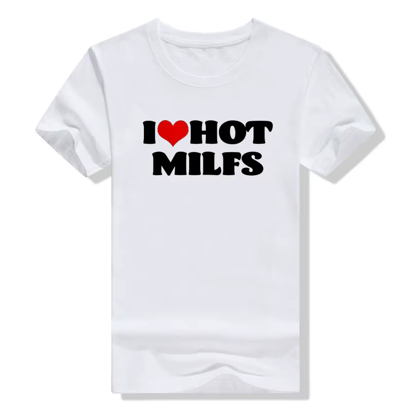 T-Shirt I Love Milelasticity lettres imprimées