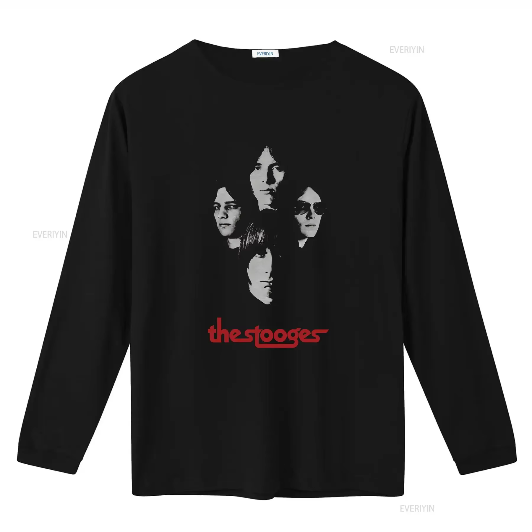 Iggy The Stooges t-shirt groupe Shot vintage lavé polyvalent confortable légèrement doux unisexe homme haut pour un usage quotidien