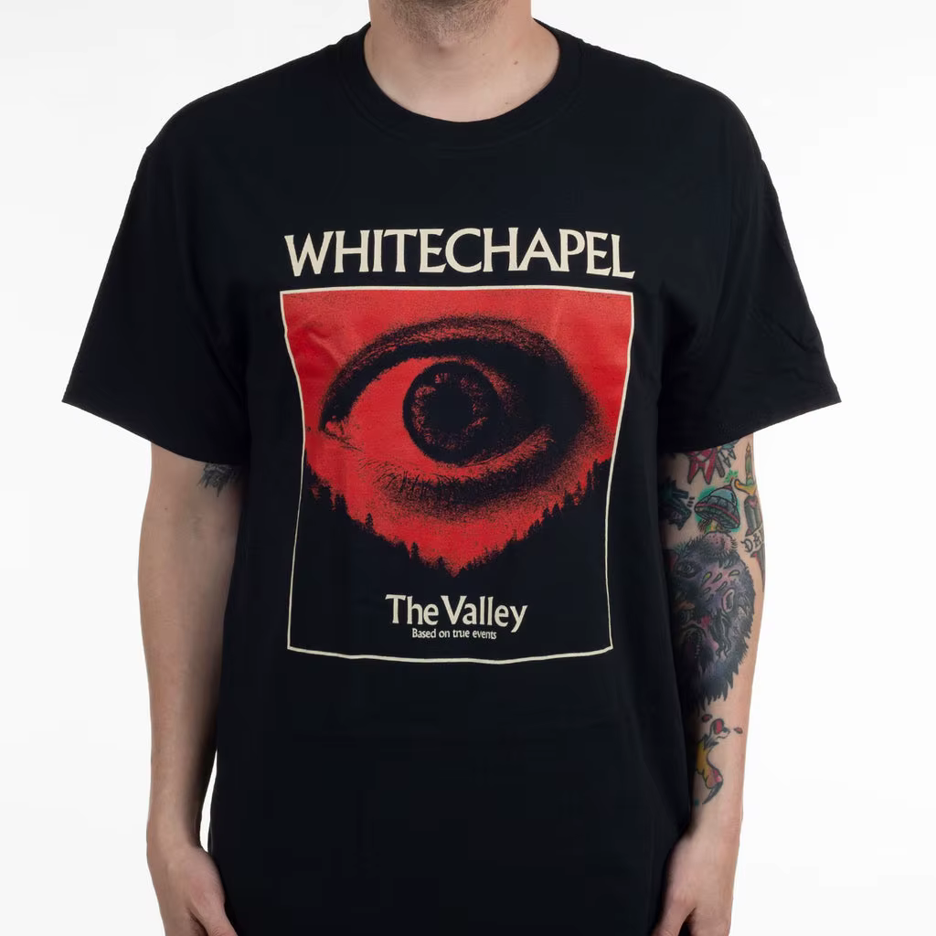 T-shirt en coton avec motif du groupe Whitechapel