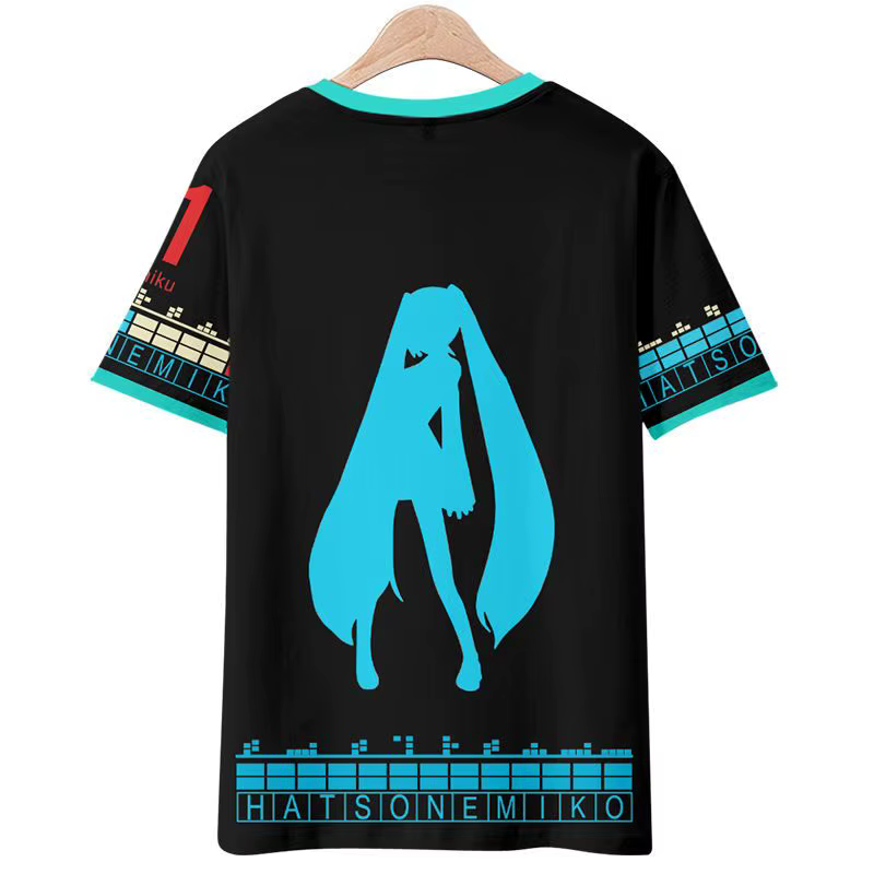 Hatsune Miku T-shirt dessin animé manches courtes pantalon ensemble