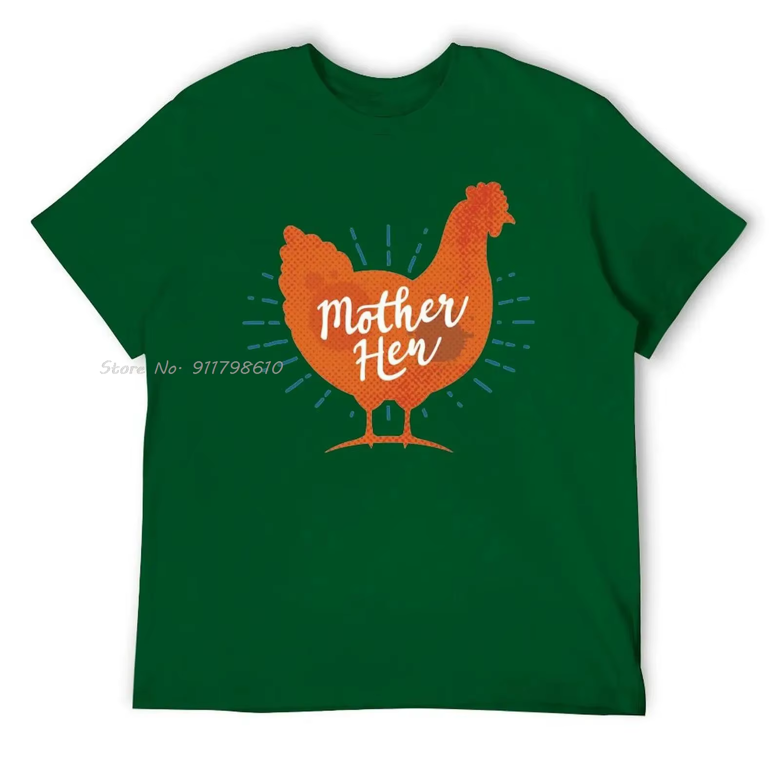 Fête des mères mère poule poulet maman T-shirt surdimensionné déplacer Humor coton