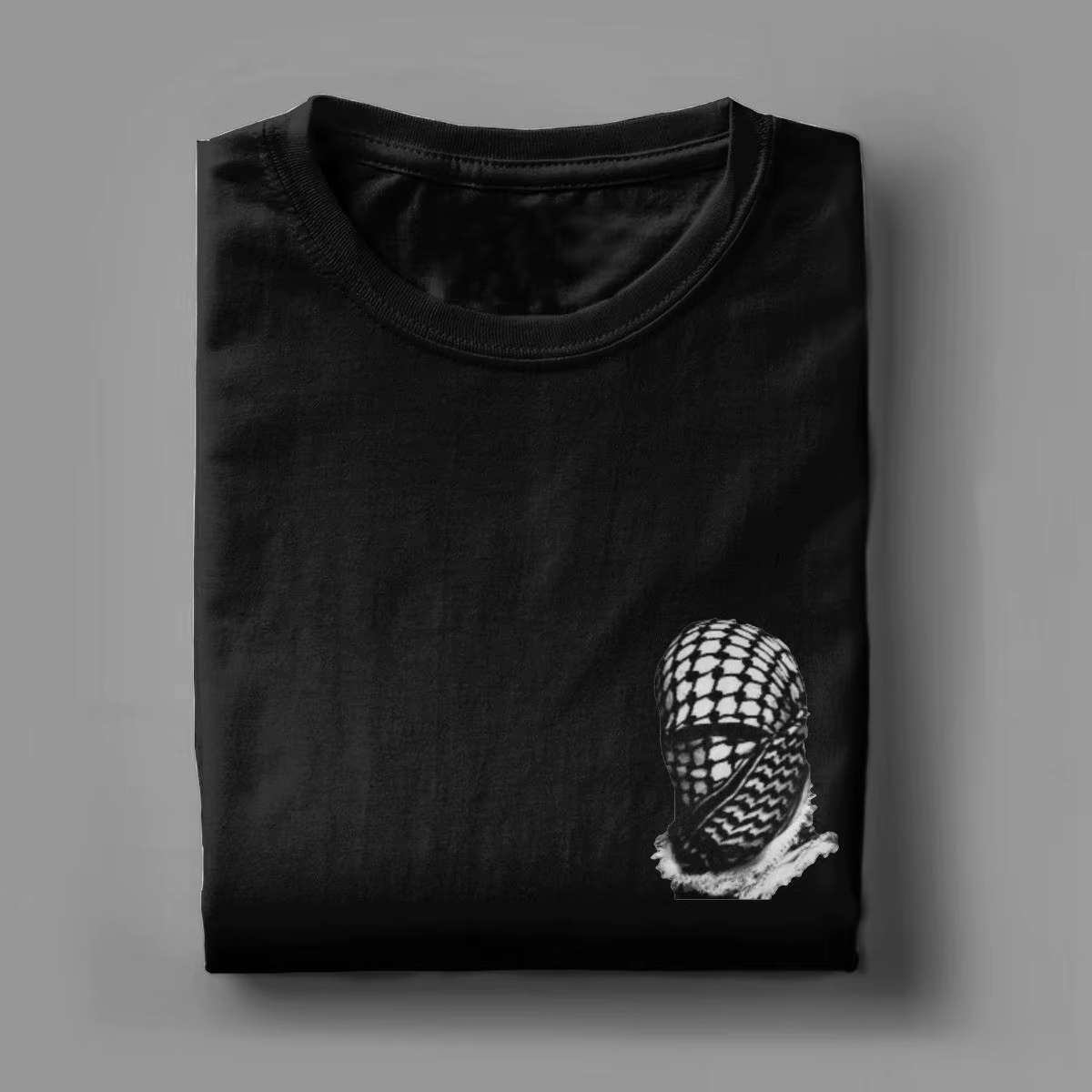 Arabe Kufiya Keffiyeh Folk T-Shirts hommes femmes drôle 100% coton t-shirt col rond manches courtes