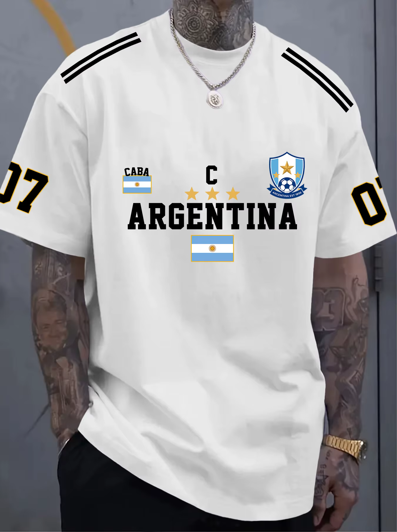 T-shirt imprimé pour hommes