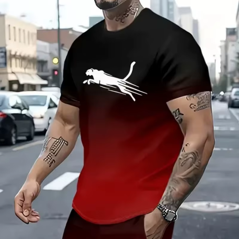 T-shirts pour hommes à imprimé animal 3D