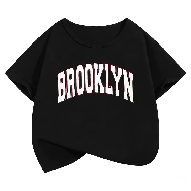 T-shirts à la mode imprimés avec des lettres Brooklyn