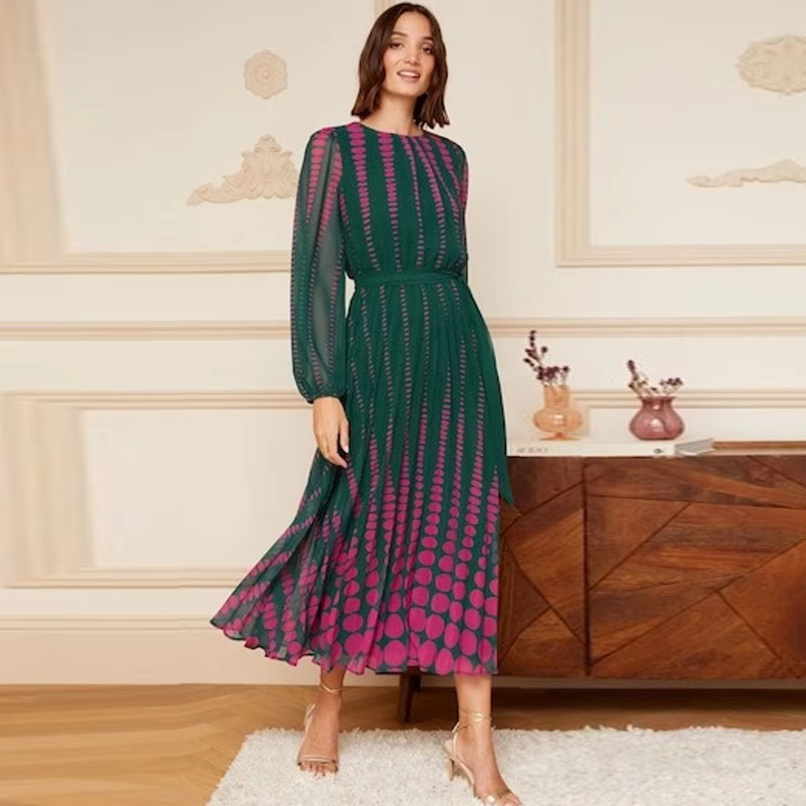 Robe africaine en polyester pour femmes