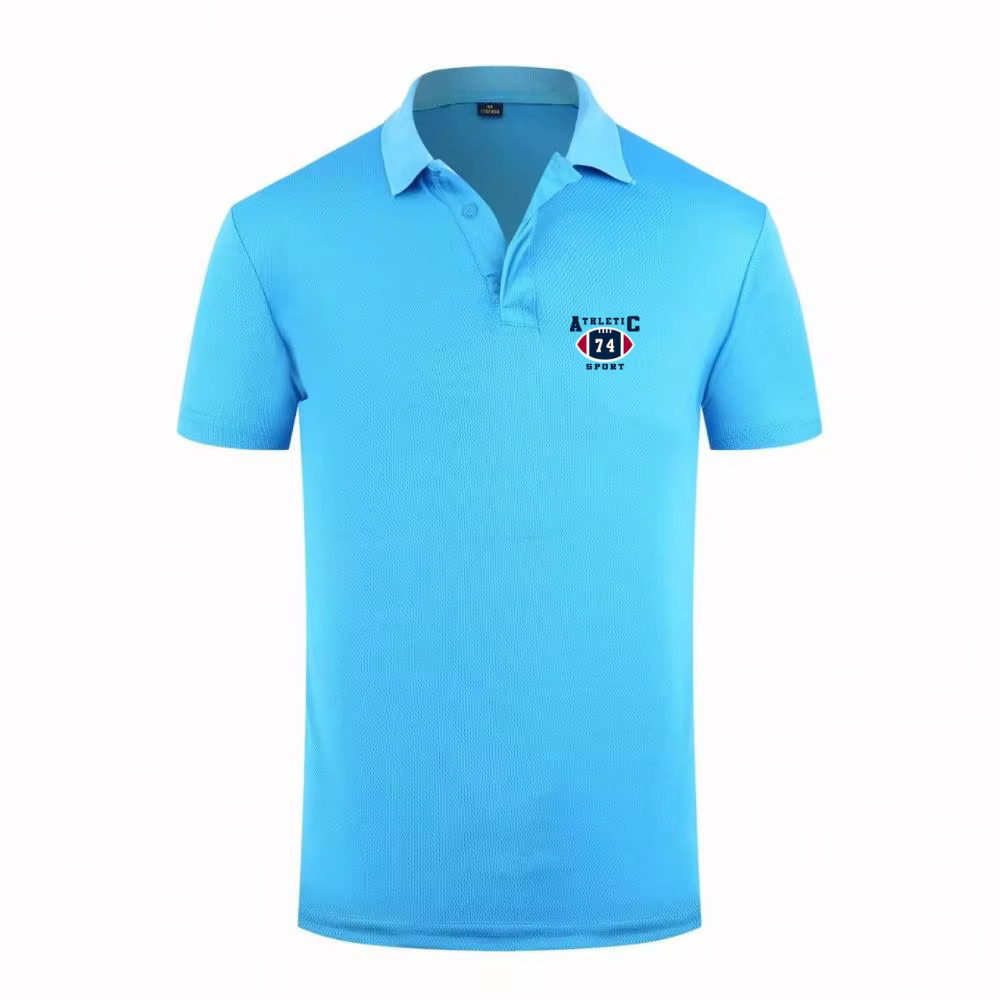 Nouveau Polo Athlétique Homme 2026 Sport 74 Logo Football Respirant Séchage Rapide T-shirt Décontracté pour l'Été