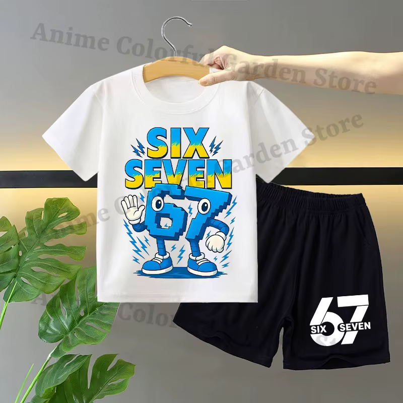 Ensemble 2 pièces T-shirt et short pour garçons et filles