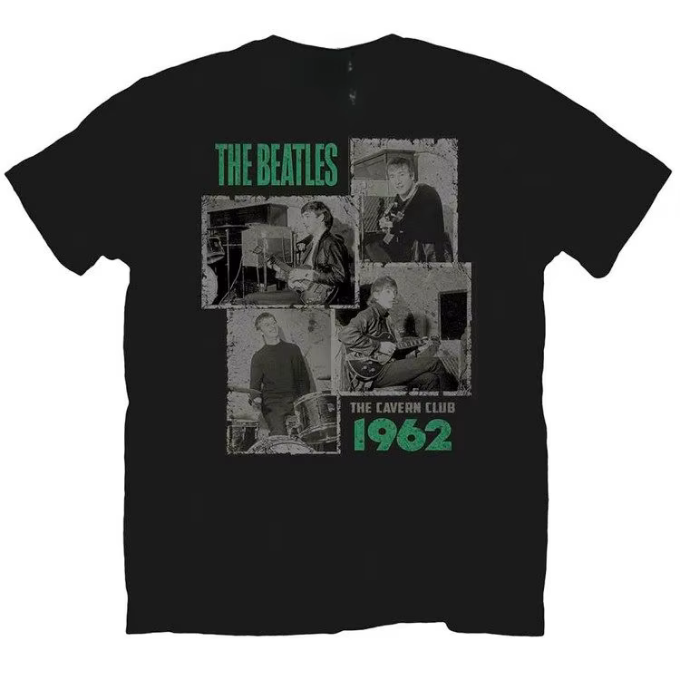 T-shirt décontracté The Beatles 1962 The Cavern Club pour hommes et femmes
