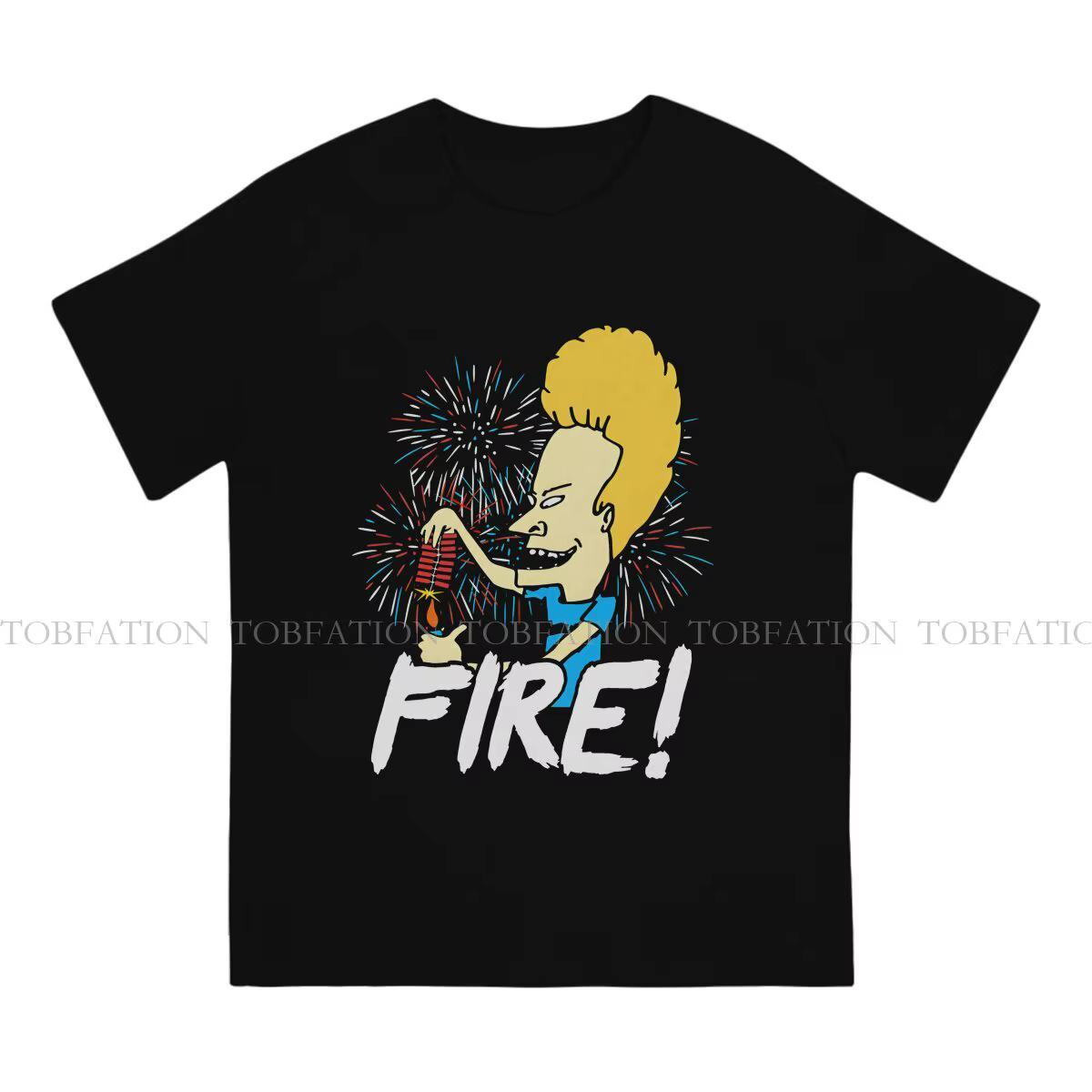 T-shirt col rond homme 100% coton