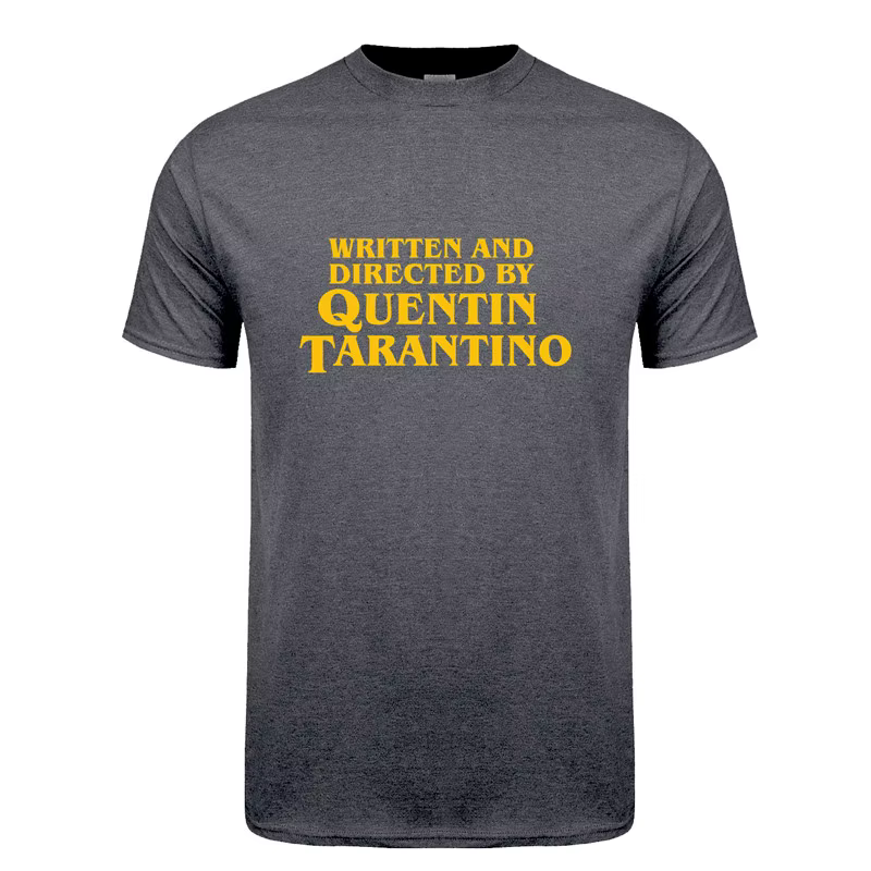 Écrit et dirigé par Quentin Tarantino T-Shirt homme unisexe t-shirts mode d'été à manches courtes hommes/femmes