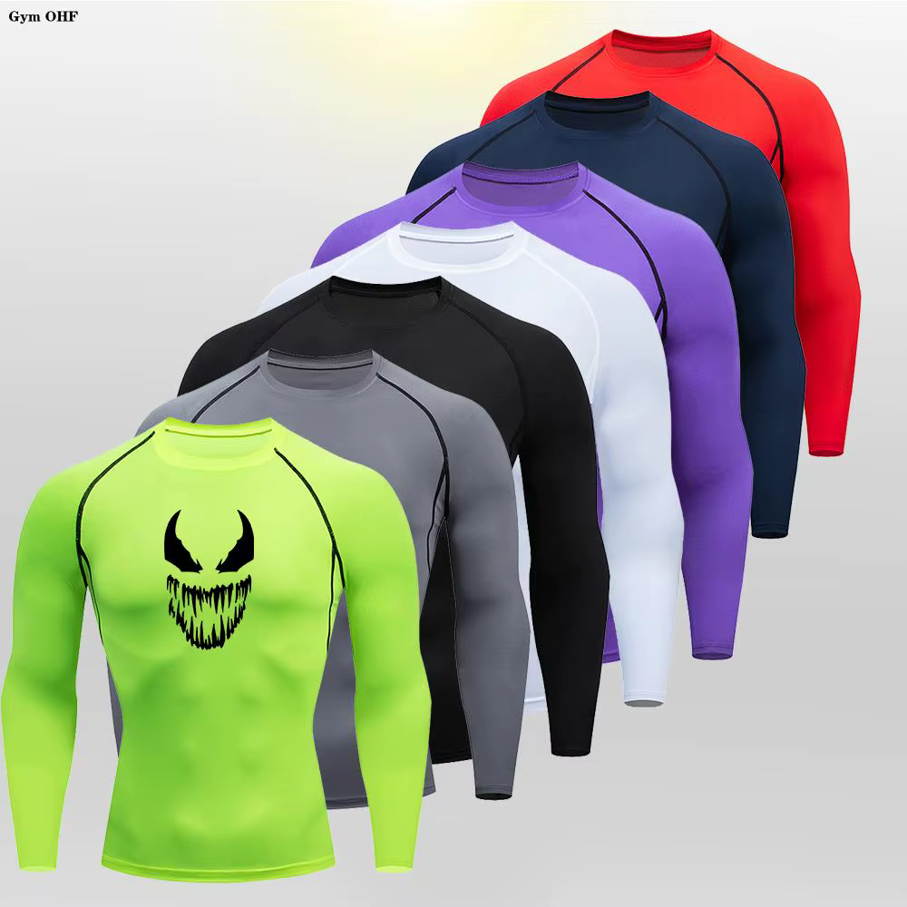 T-shirt de compression de course pour homme