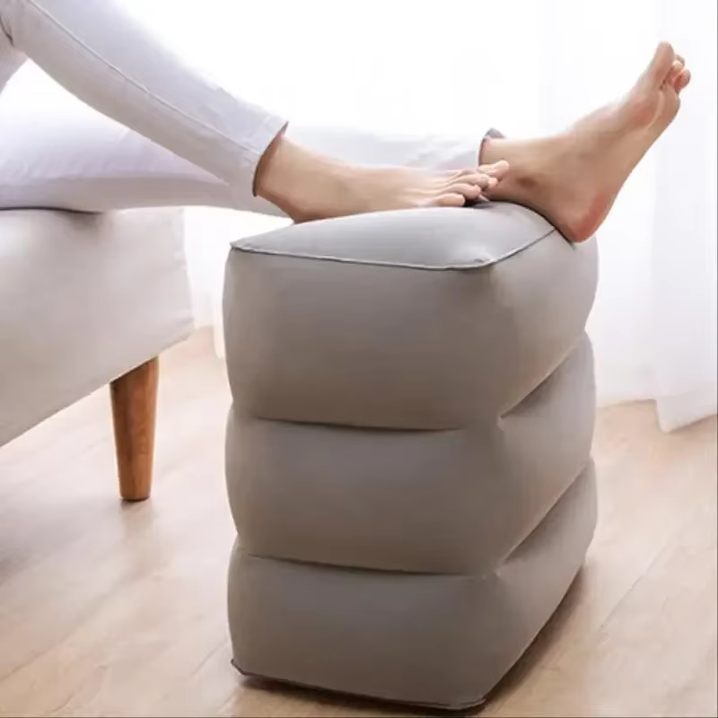 Repose-pieds gonflable réglable pour enfants, oreiller de repos pour avion, voiture, Bus, voyage, sommeil, WJ529