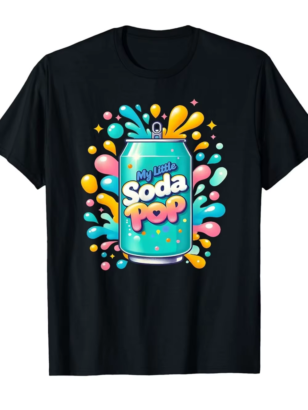 T-shirt My Little Soda Pop pour enfants, T-shirt K-Pop, musique coréenne, anime, rap, hip-hop, vêtements pour filles, cadeau, t-shirt mignon avec message, haut pour enfants