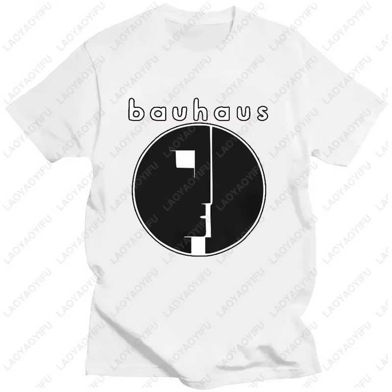 Hommes t-shirts Bauhaus Post Punk Goth Rock col rond graphique