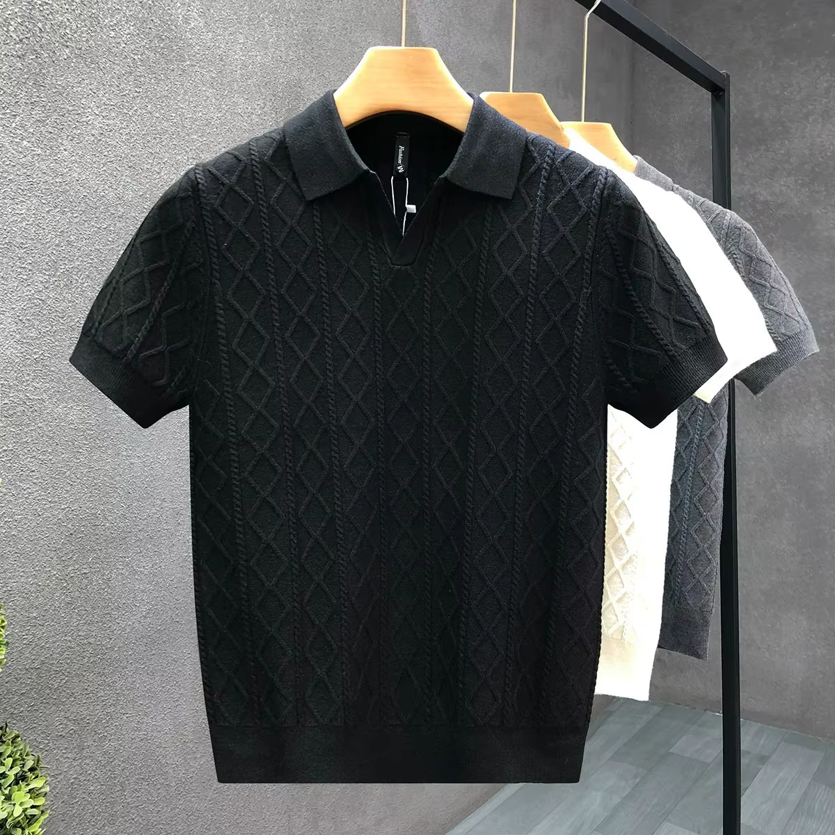 Pull à manches courtes pour homme
