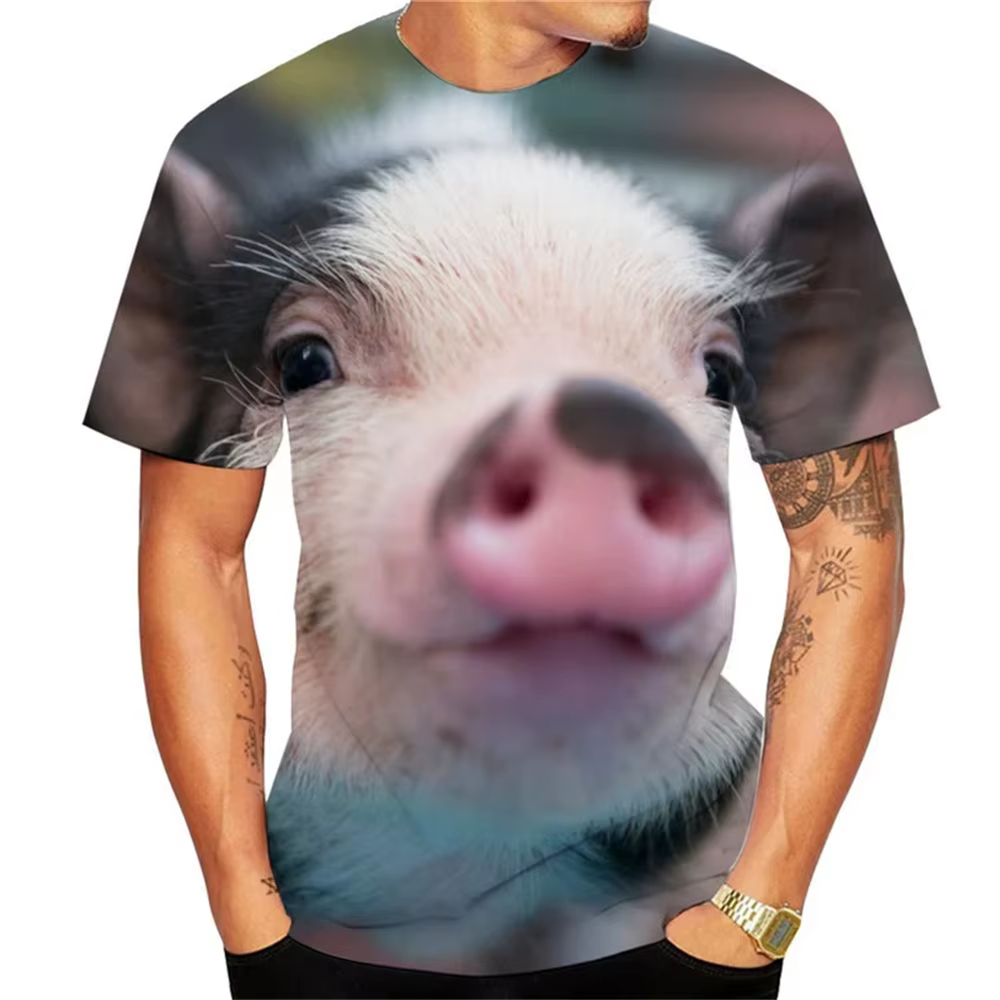 Playing-T-shirt à manches courtes et col rond pour homme et femme