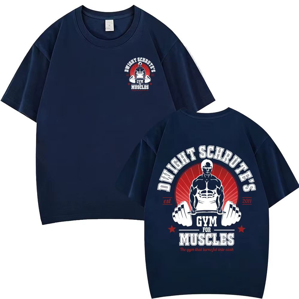T-shirt double face Dwight Schrute Gym for Muscles