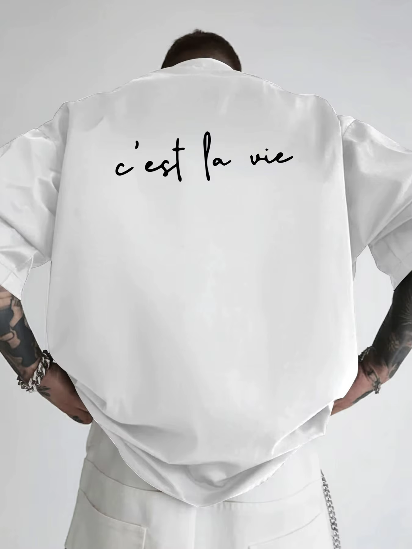 T-shirt pour homme, la vie est comme un spectacle