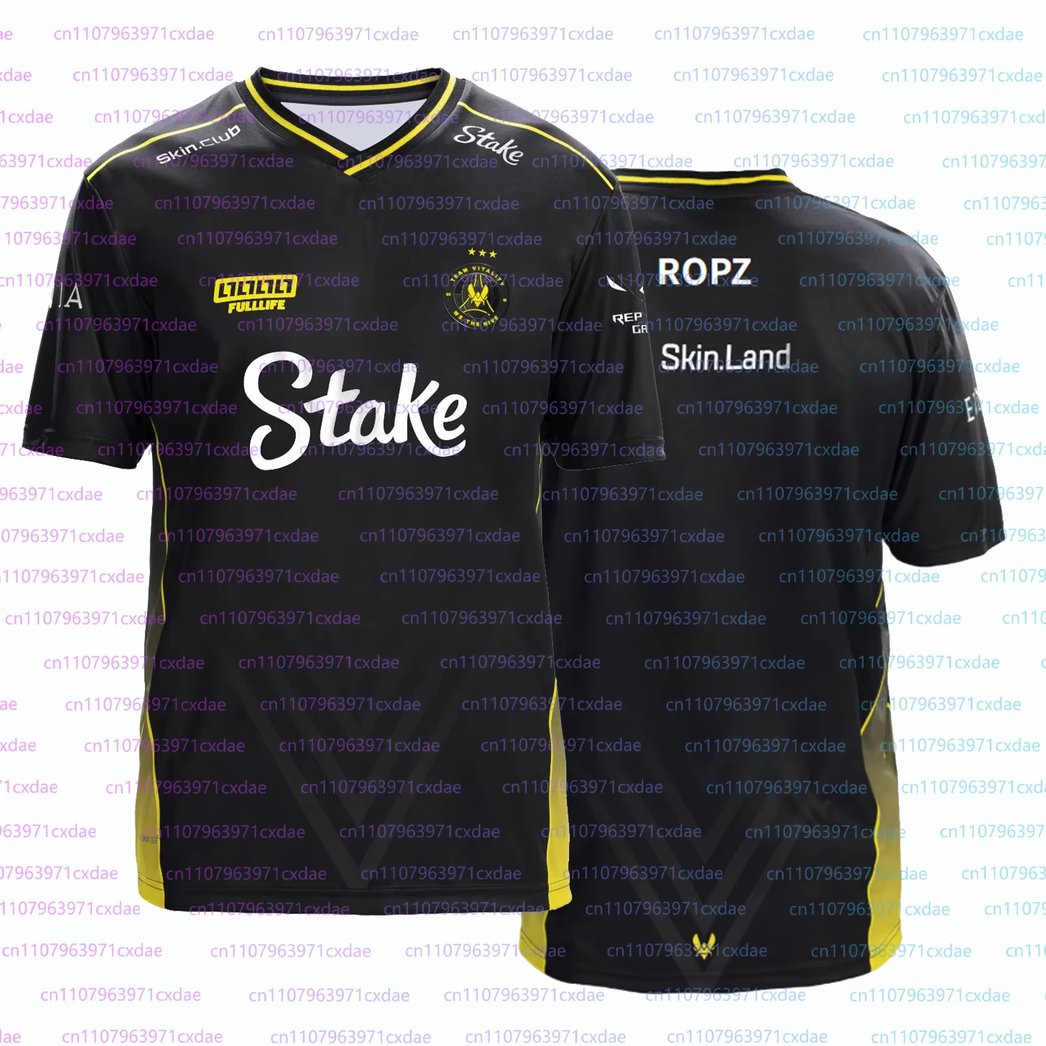 Maillot de sport LEC 2026 Printemps Vitality pour hommes – Tenue de club d'e-sport LOL – T-shirts de jeu