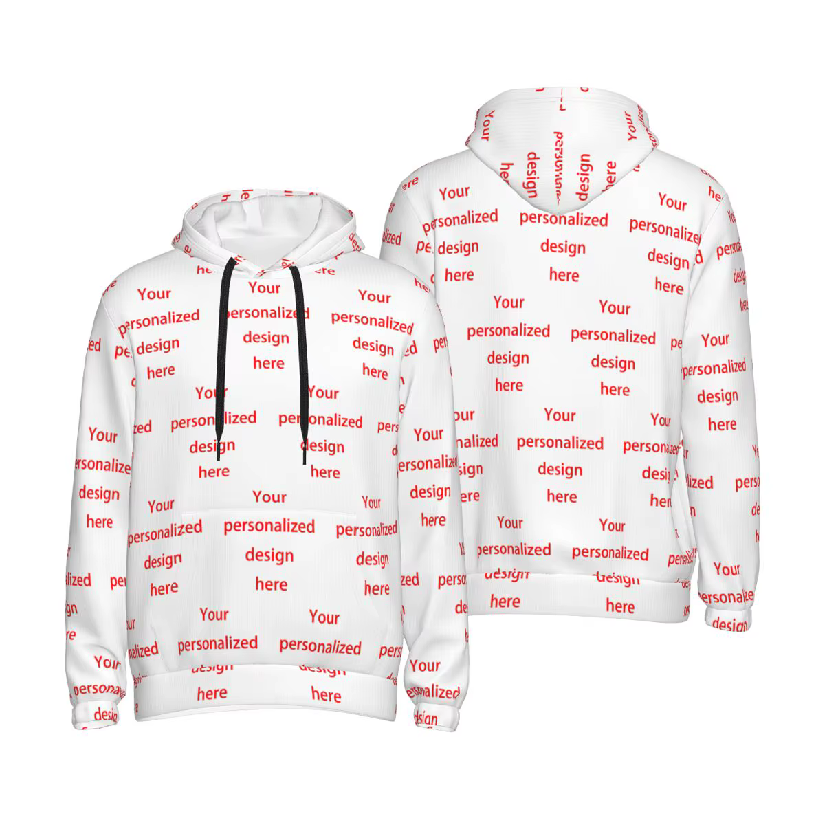 Sweat-shirts personnalisés Hip Hop à capuche pour homme et femme