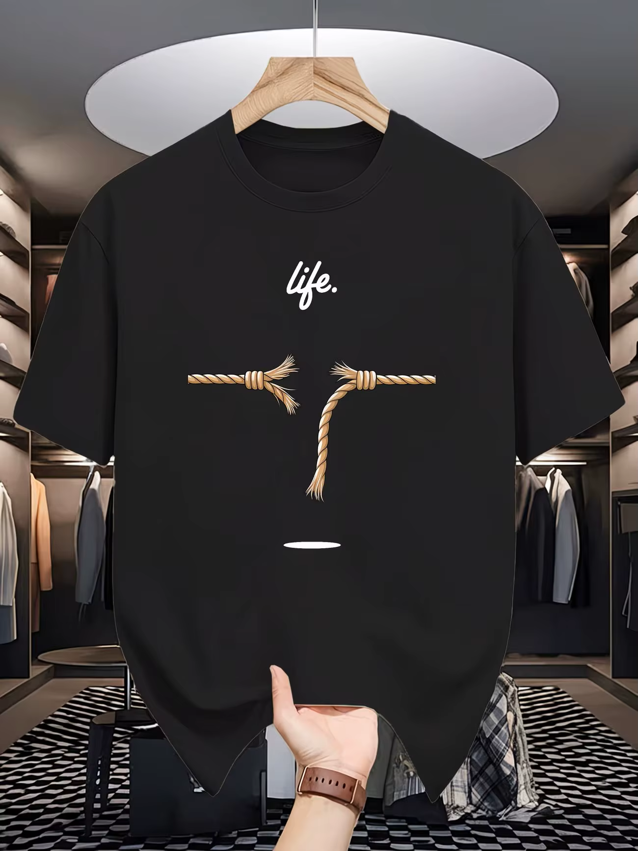 T-shirts d'été pour hommes LIFE