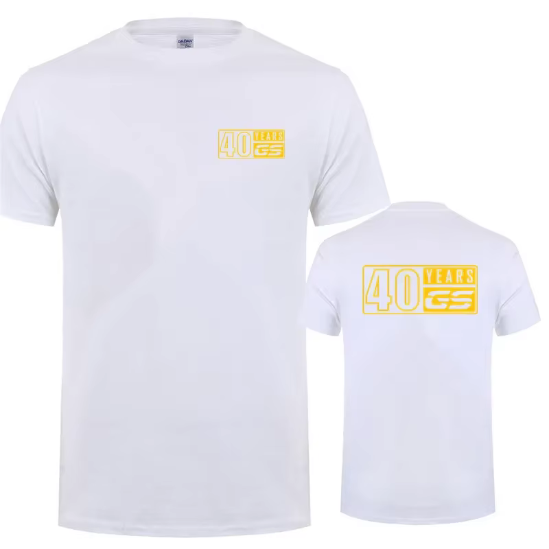 40 ans GS t-shirt hommes polyester haut respirant pour le sport